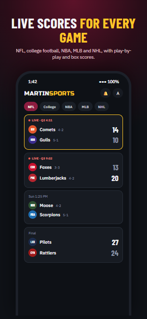 MartinSports app screen 4